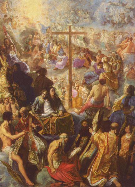 Adam Elsheimer The Exaltation of the Cross from the Frankfurt Tabernacle